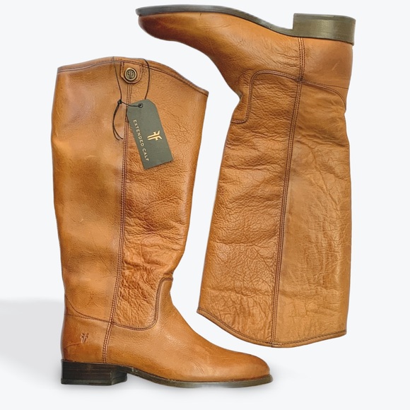 Frye Shoes - NWOB Frye’s Melissa Pull-On Leather Boots - Wide Calf - Size 7.5 - Brown -